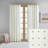 Callie Jacquard Pom Pom Cotton Polka Dots Light Filtering Rod Pocket Single Curtain Panel-2065656339