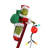 34.5 in. Grinch's Animated Utility Sleigh