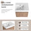 Meuble-lavabo simple 24,07 po avec plateau en résine Freyha