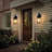 Radan Pankova 16" Outdoor Wall Light with Dusk to Dawn and Motion Sensor (set of 2)