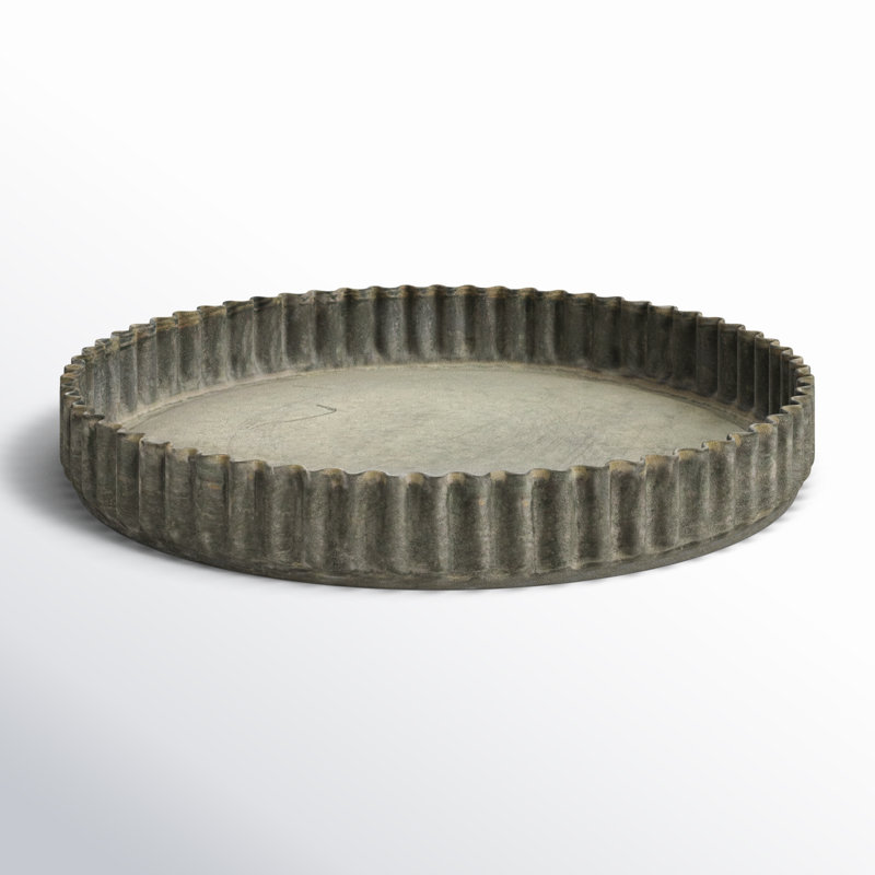 Javi Rustic Metal Cloche Tray, 2'' H x 6.25'' W x 6.25'' D