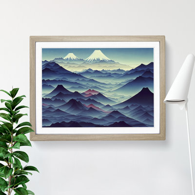 Adventurous Japanese Mountains - Single Picture Frame Print