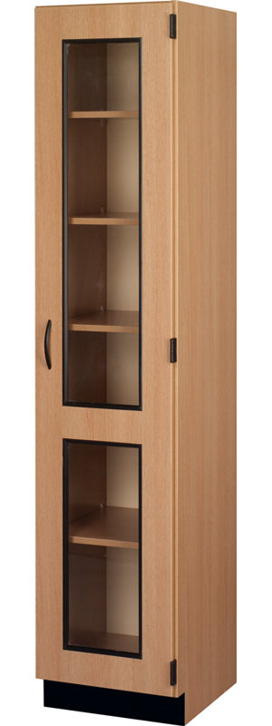 Armoire pour salle de classe 6 compartiments Science, Chêne clair