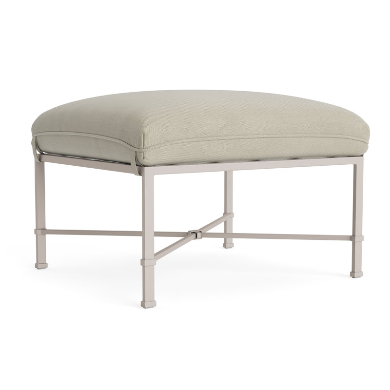Venetian Outdoor Ottoman, Fushion Dove, Dove Smooth