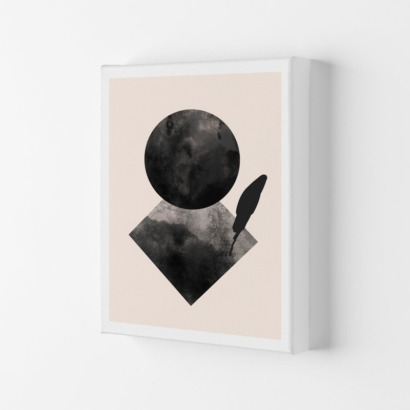 Nude And Black Watercolour 2 by Pixy Paper - Print, Wrapped Canvas, 84cm H x 59.4cm W x 4cm D