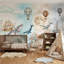 Murale baleines, aquarelle et fantaisie-243046321-243046320