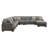 Hostivice Upholstered U-Shaped Sectional Right Hand Facing