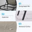 Ensemble de chaise longue pliante en aluminium Wolak pour l'extérieur avec dossier adaptable (chaise simple)-377437239
