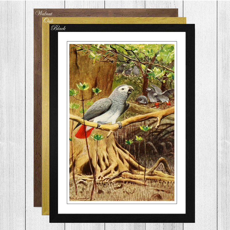 Single Picture Frame Painting, Walnut
