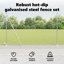Vidaxl Fence With Posts PVC-Coated Steel-116798202-116798211