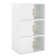 Adavia 3 Pcs Stackable Cubby Storage Organizers With Sliding Door