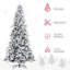Arbre de Noël artificiel enneigé 9 pi avec 616 branches de cèdre réalistes HOMcom