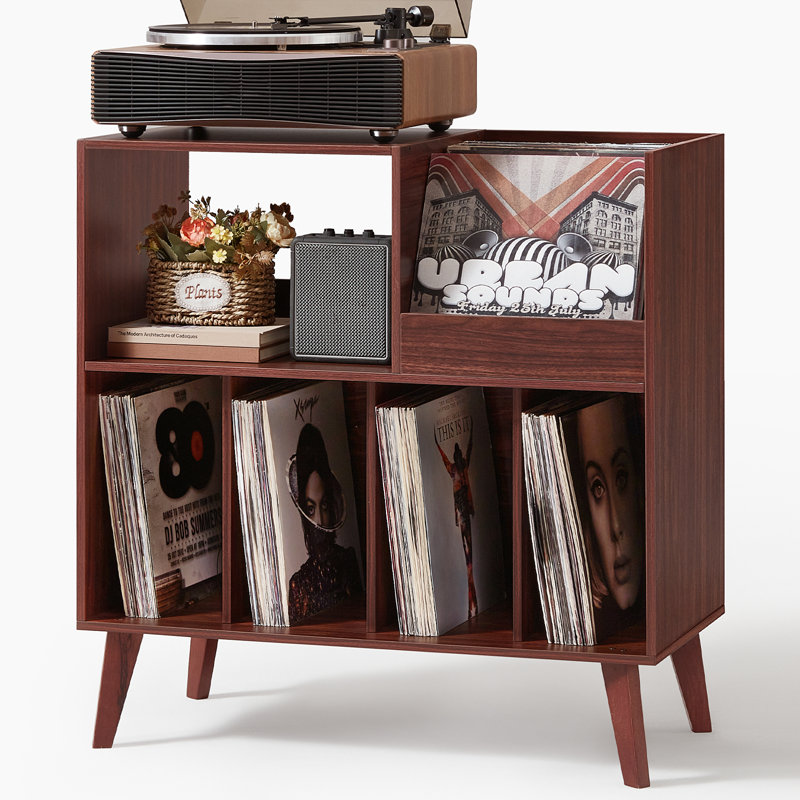 Grand support pour tourne-disque, Noyer