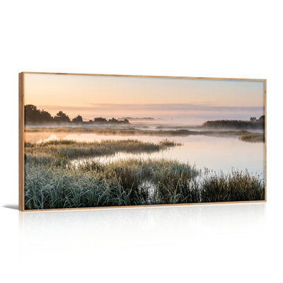 Misty Dawn, reproduction d'art sur toile, ensemble de 1