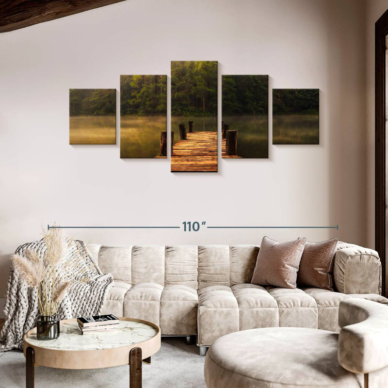 Mississippi River Dock, 42" H x 92" W