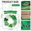 St.Patrick’S Day Decorations intérieur extérieur, panneau de suspension mural en bois, cadeaux, pendaison de crémaillère pour les fêtes irlandaises (vert)-452298013-452298011