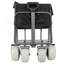 Chariot de plage avec de grandes roues pour le sable capacité de 500 lb - Chariot tout terrain à structure en acier avec pneus pneumatiques de 9 po, conception pliable pliable, sangle avec sac multiusage