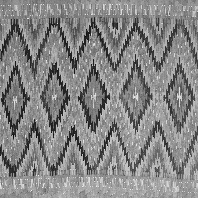 Tapis contemporains gris 842, Rond 3 pi