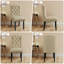 104cm H Tufted Polyester Blend Upholstered Side Chair-1422316249