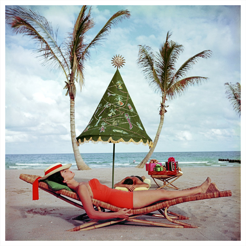 Palm Beach IdyII Print by Slim Aarons, 45" H x 45" W x 0.1" D, Unframed