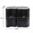 21 Irregular End Table, Black Color, Split Design For Indoor And Outdoor Settings, Made Of 85% 15% Fiberglass, Lightweight