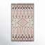 Tahoe Wool Southwestern Area Rug in Pink/Beige/Black-2086399117