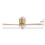 Ventilateur de plafond 42 po à 3 pales en bois massif d'intérieur avec télécommande encastrée et DEL intégrée-2047132071-2047132122-2047132123