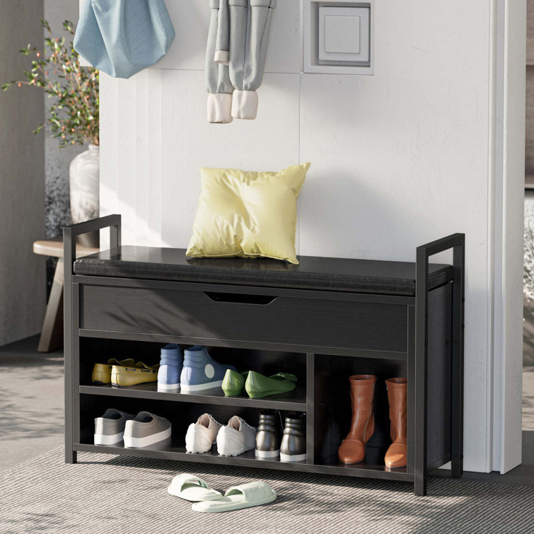 Latitude Run® 6 Pair Shoe Storage Bench