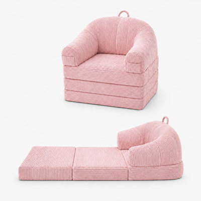 Canapé-lit pliant convertible 2 en 1 avec dossier - Fauteuil-lit pliable avec poignée, accoudoirs en U, sans assemblage, confortable pour le salon, la chambre à coucher, le dortoir, un appartement