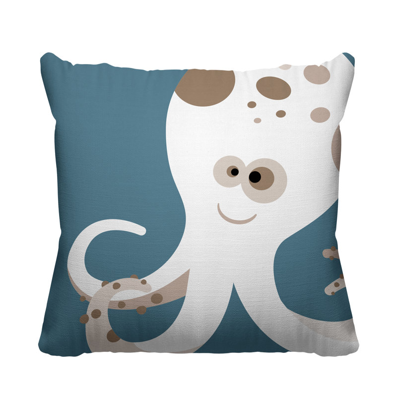 Coussin décoratif Octavious, L 17 po x H 17 po, Ardoise