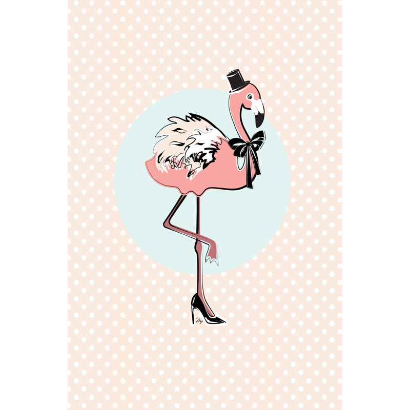 Flamingo by Martina Paplova - Wrapped Canvas Art Prints, 122cm H x 81cm W