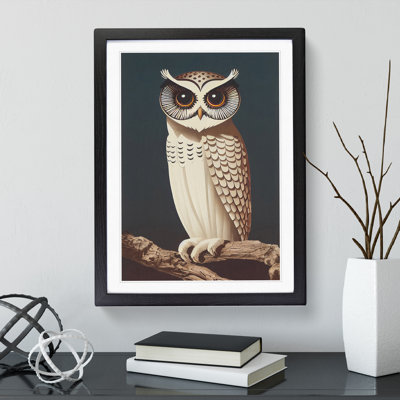 The Charming Owl - Single Picture Frame Print