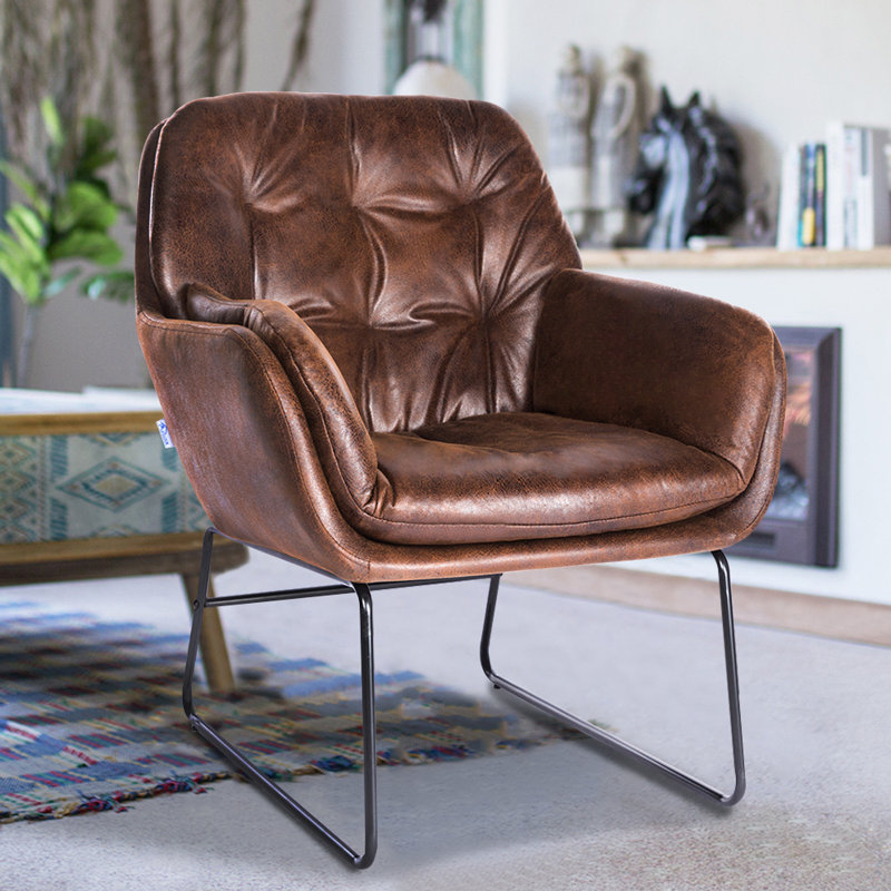 Faux Leather Armchair