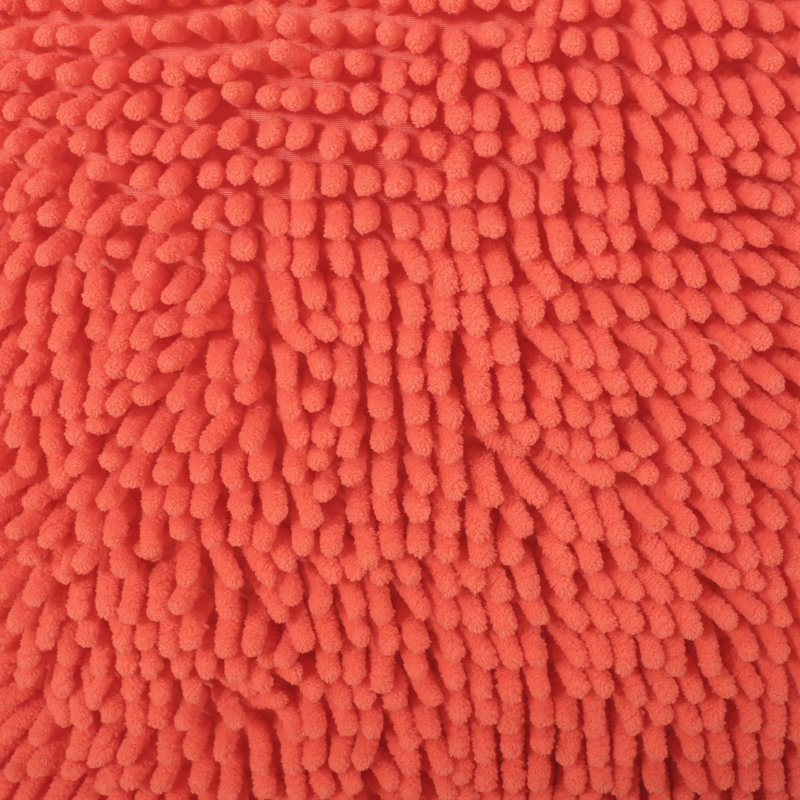 Sunny Square Pouf, Coral