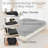 Diamond Grid Ultrasonic Waterproof Mattress Protector Black Size Q-119666447-123492188