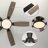 Karlena 52'' ModernDimmable Flush Mount Ceiling Fan with Led Lights and Remote Control 3CCT Reversible DC Motor 6-Speed Timer-1735260457-1735260462