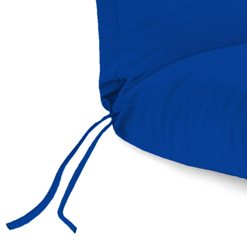 Coussin de chaise longue d'extérieur avec attaches et boucles 74 "x 22" Sunbrella
