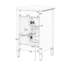 Meuble-lavabo de 20 po avec lavabo, tiroir inclinable, tablette réglable et support de rangement-1202617838