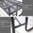 Outdoors Steel Picnic Table with Benches Set , Patio Dining Table Set, Thermoplastic Coated Picnic Table, Commercial-Grade Seating,  Anti-Rust Long Life Span-1343344043-1345408629