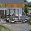 Ensemble de patio 18 pièces en rotin avec coussins Sunbrella-70402859-70488601