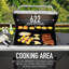 Barbecue au gaz propane autoportant à 4 brûleurs avec brûleur latéral Kenmore-89555861