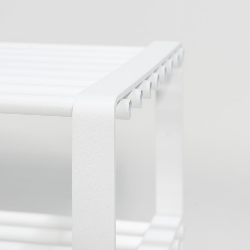 Rex 9 Pair Shoe Rack, White