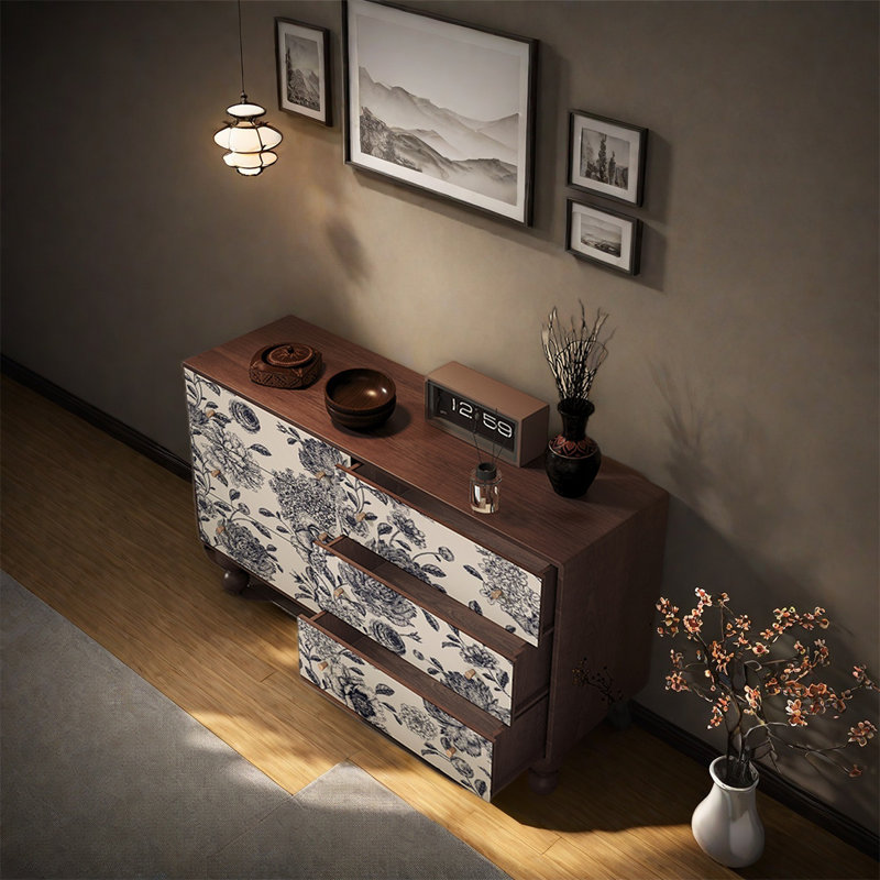 Buffet avec rangement Natural Pine, Noyer