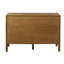 Armoire d'appoint moderne à 2 portes avec tablettes réglables, 47,5 po de long, espace de rangement spacieux, construction en bois massif, café foncé, longues tablettes de surface - mobilier de salon polyvalent