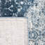 Tapis oriental bleu marine / ivoire en polyester / polypropylène tissé à la machine-1275628277