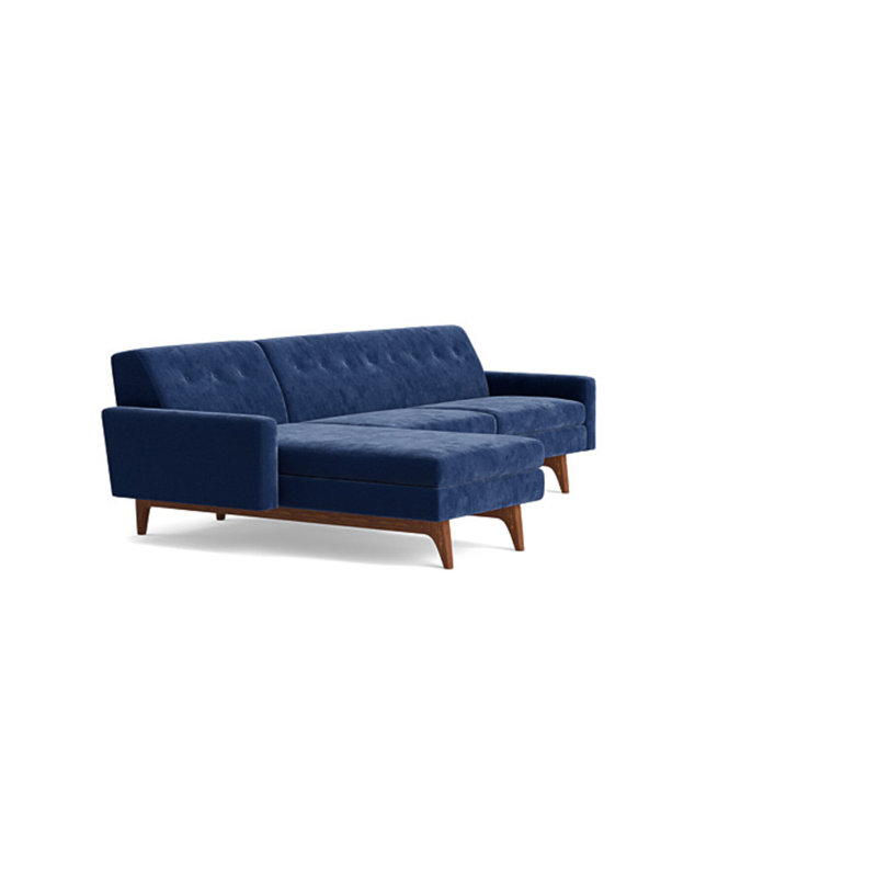 Tyler Sectional, Performance Weave - Onyx, Left Hand Facing