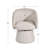 Akeylah 24.8" Wide Contemporary Fabric Swivel Accent Chair