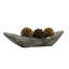 Bol décoratif en bois sculpté à la main de 20 po de long - Centre de table en bois flotté naturel | Décoration rustique biologique pour table ou console
