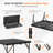 34In. Plastic Rectangular Folding Table-1194236500