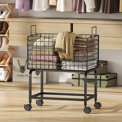Wire Laundry Hamper Cart